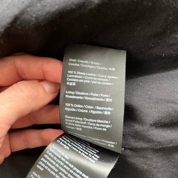 100% leather biker-style jacket, near-perfect condition - Picture 10 of 12